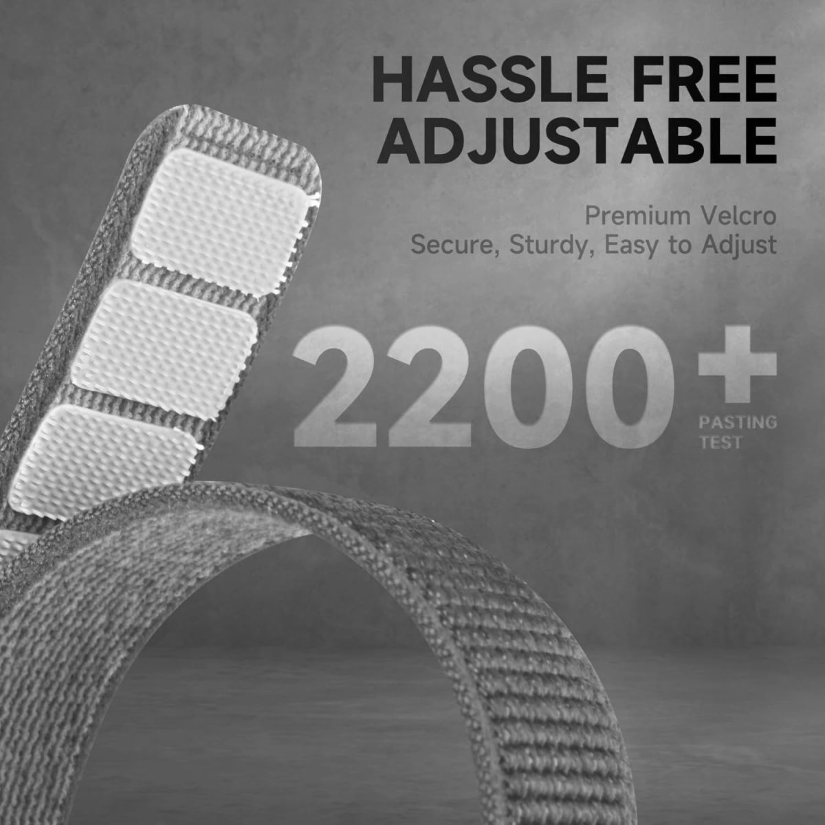 ⁦EURCRBU Compatible with Apple Watch strap 42mm 44mm 45mm 49mm band, soft nylon woven Velcro adjustable sports strap, suitable for Watch Ultra/Ultra 2 series 9 8 7 6 5 4 3 2 1 SE⁩ - الصورة ⁦4⁩