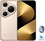 ⁦HUAWEI Pura 80 Ultra Smartphone 16GB+512GB, Dual Telephoto Camera, 1" Ultra Lighting HDR Camera, AI Noise Cancel, 5170 mAh Battery & SuperCharge,Extra WATCH GT 5 46mm Smartwatch, HUAWEI Care+ (Gold)⁩ - الصورة ⁦2⁩