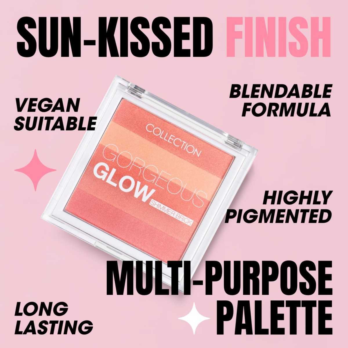 ⁦Collection Cosmetics Gorgeous Glow Blush Block, Blush Powder Kit⁩ - الصورة ⁦5⁩