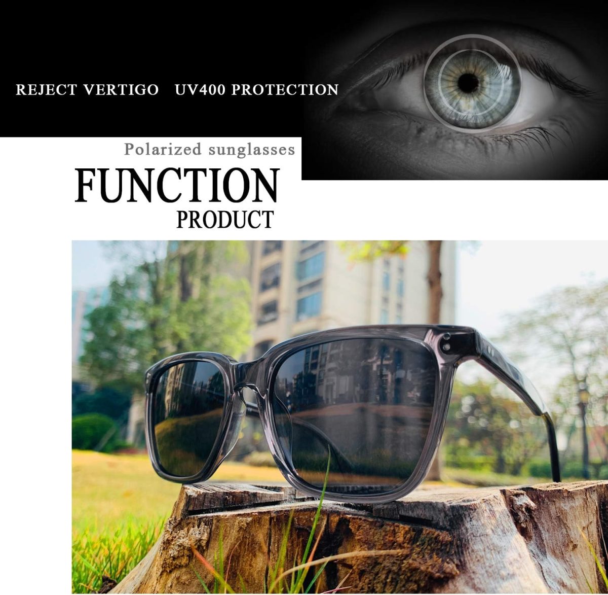 ⁦CARFIA Polarized Men's Sunglasses UV400 Protection for Driving Fishing Hiking Golf Outdoor Sport Glasses⁩ - الصورة ⁦6⁩