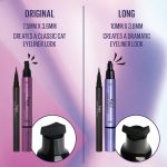 ⁦Kaja Winged Eyeliner Set - Wink Stamp Long | with Avocado Extract, Double-ended Wing, Smudge-Proof, Waterproof, Eye Irritation Tested, Long Lasting Pencil, Colorstay, Matte Finish, Cat Eye Look⁩ - الصورة ⁦8⁩