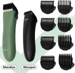 ⁦CR8GR8 Body Trimmer Guards,Guides Fit for Manspot Groin Hair Trimmer for Men,8pcs Clipper guards Set Fit for Meridian Ball Timmer,0.02inch to 0.5Inch(0.5mm-12mm) Black⁩ - الصورة ⁦3⁩