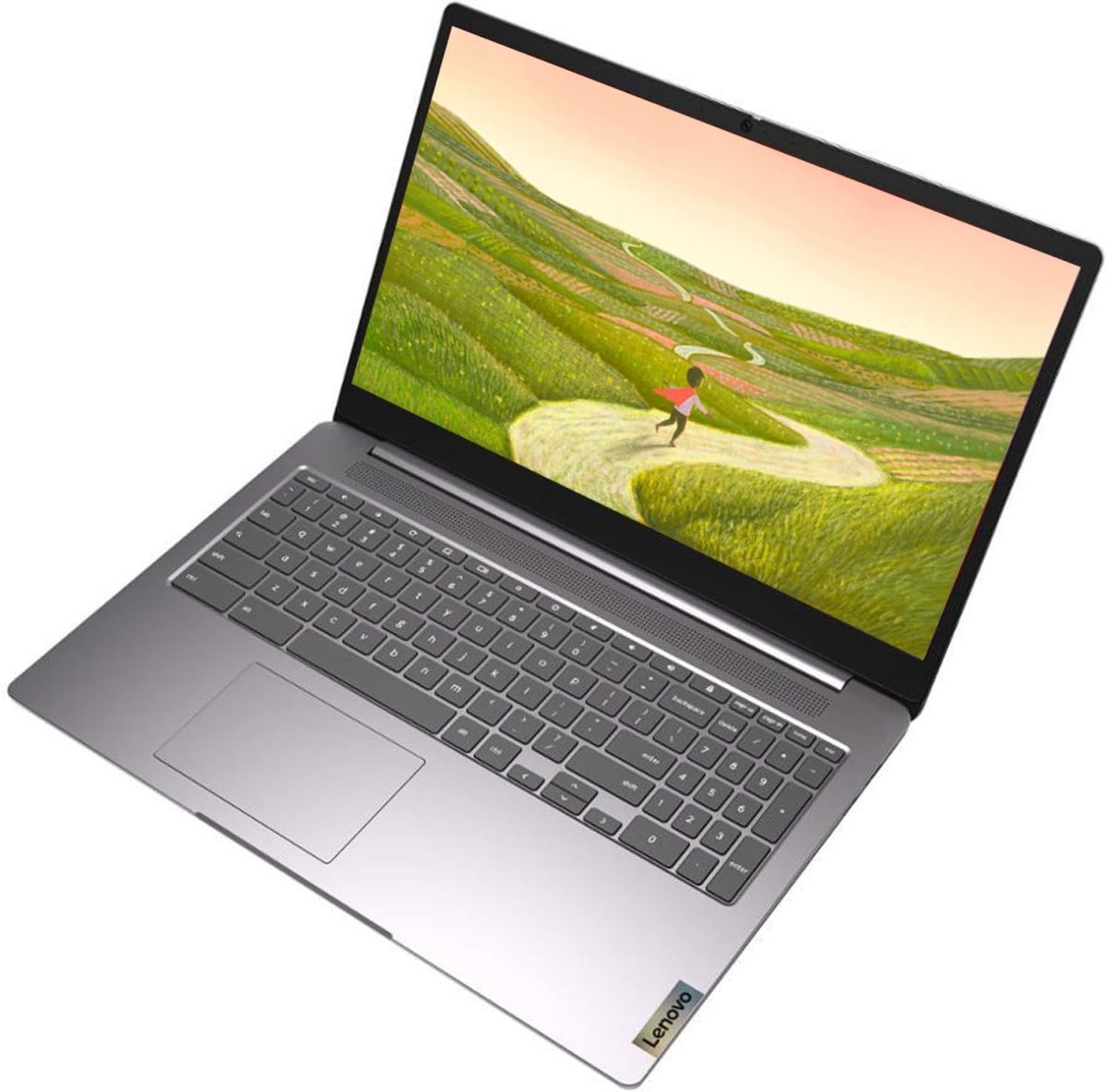 ⁦Lenovo IdeaPad 3i 15.6" FHD Chromebook, Intel Celeron N4500 Processor, 4GB RAM, 192GB Storage(64GB eMMC + 128GB Flash Memory), Webcam, Wi-Fi 6, Bluetooth, SD Card Reader, HDMI, Artic Grey, Chrome OS⁩ - الصورة ⁦2⁩