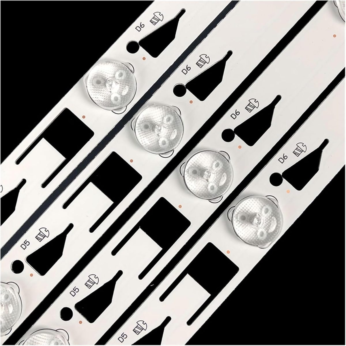 ⁦SHYHHTS 537mm 3V Led TV Backlight Strip for T.C/L 48inch TMT_48S4600_3030C-8S1P 48S4610 D48E167 L48F1600E B48E650 L48F1600E 48FS3700 48FS3⁩ - الصورة ⁦3⁩