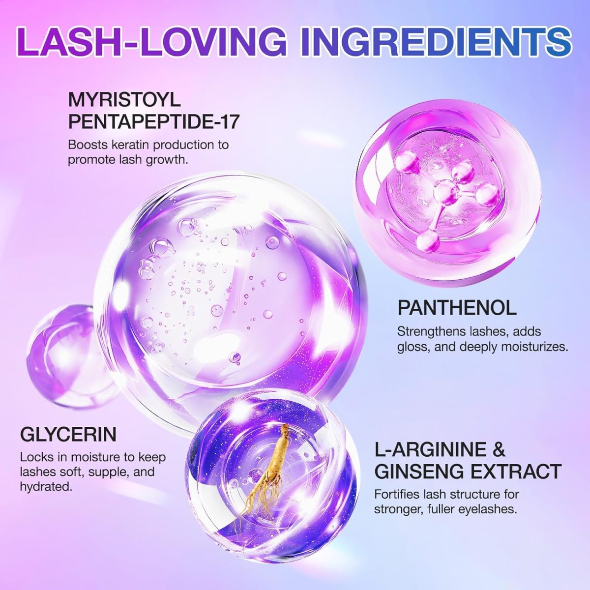 ⁦Lash Serum for Rapid Eyelash Growth, Azonee Eyelash Enhancing Serum for Thicker, Fuller, and Longer Lashes, Boost Lash Volume & Thickness, 5ml⁩ - الصورة ⁦4⁩