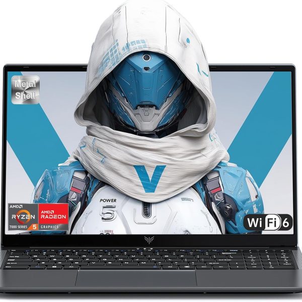 2025 Laptop Computer with AMD Ryzen7 5825U, 8-Core Processor (Up to 4.5GHZ),16GB DDR4 RAM 512GB NVMe SSD,15.6" Full HD IPS Display,4800mAh Battery,WIFI 6, Bluetooth 5.2,Windows 11,Type C,Dual Speakers