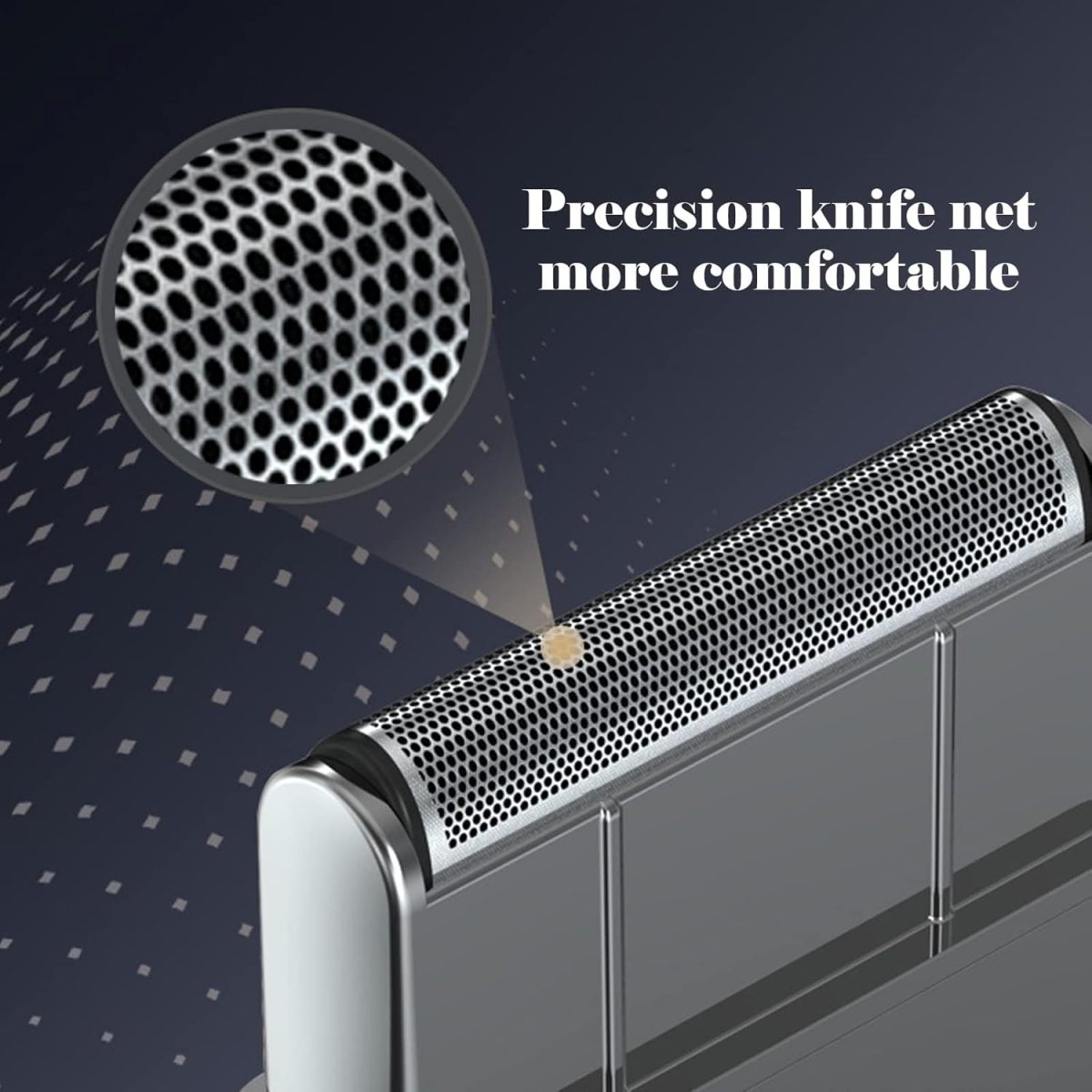 ⁦Men's Ultra Thin Electric Razor, Rechargeable Single Razor Reciprocating Mini Electric Razor Rechargeable Washable Wet/Dry Razor for Facial Care Beard Trimmer, Cordless USB Travel Razor, Silver⁩ - الصورة ⁦2⁩