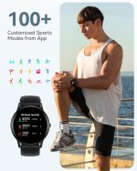 ⁦AGPTEK Smartwatch, 1.3 Inch Round Smart Watches for Men, Exercise and Sleep Tracking, IP68 Waterproof⁩ - الصورة ⁦4⁩