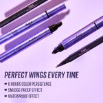 ⁦Kaja Winged Eyeliner Set - Wink Stamp Long | with Avocado Extract, Double-ended Wing, Smudge-Proof, Waterproof, Eye Irritation Tested, Long Lasting Pencil, Colorstay, Matte Finish, Cat Eye Look⁩ - الصورة ⁦2⁩