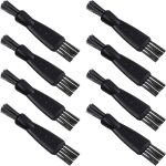 ⁦MAKINGTEC 8 Pieces Shaver Brush Razor, Cleaning Brush Electric Double Sided, Trimmer Shaver Brush Cleaner Set, Nylon Bristles PP Handle⁩ - الصورة ⁦2⁩