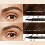 ⁦Excefore Brown Eyebrow Pen, 2 Pcs Brown Eyebrow Pencil With 4 Micro-Fork Tipm,Natural Stereoscopic Long-Lasting, Waterproof, Non-Fadin, Creates Natural Looking Brows Effortlessly, for All Brow Shapes⁩ - الصورة ⁦3⁩