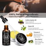⁦Gifts for Men, Beard Kit w/Handmade Beard Oil &Blam, Handmade Beard Brush &Comb, Anniversary &Birthday Gifts, Unique Gifts for Him Husband Boyfriend, Beard Care Kit for Daddy, Gifts for Men Dad⁩ - الصورة ⁦3⁩