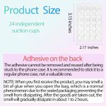 ⁦YRQX 2 Pack Silicone Suction Phone Case Mount, Silicon Adhesive Phone Stand Sticky for Cell Phone, Hands-Free Phone Accessories Holder for Selfies and Videos, Light Pink and White⁩ - الصورة ⁦2⁩