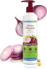 Mamaearth Onion Shampoo for Hair Growth and Hair Fall Control with Onion Oil and Plant Keratin 250 ml