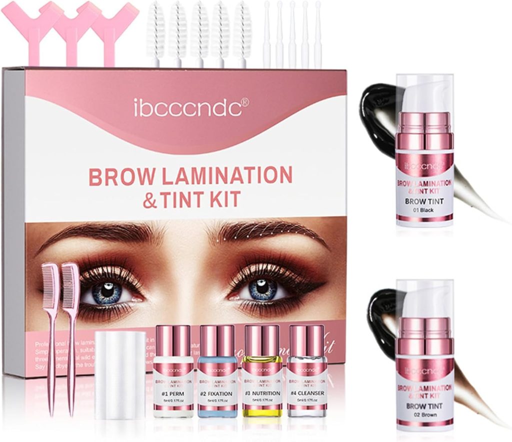 Eacam Brow lamination & tint kit DIY Eyebrows Lifting Styling Kit for Beautiful Eyebrows Long-lasting