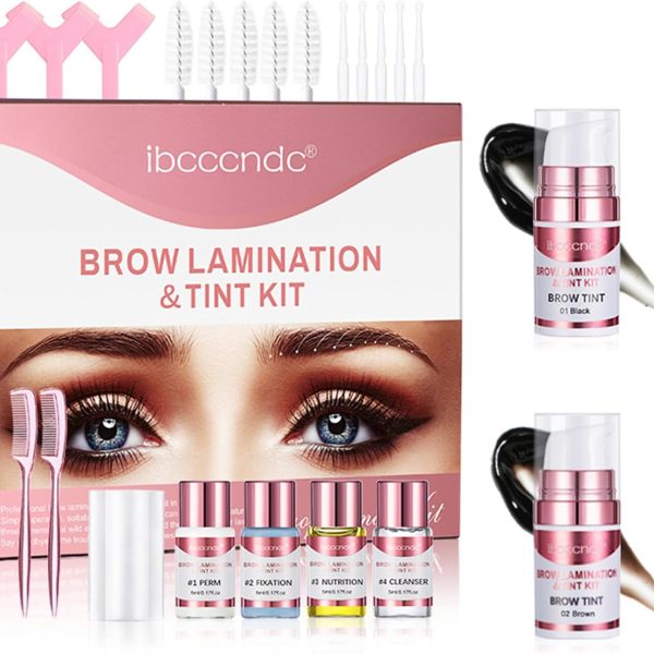 Eacam Brow lamination & tint kit DIY Eyebrows Lifting Styling Kit for Beautiful Eyebrows Long-lasting