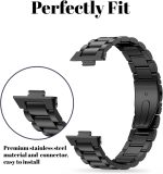 ⁦NESLIN Band Compatible with Huawei Watch Fit 4/4 pro 2025 /Fit 3 Strap, Adjustable Stainless Steel Metal Watch Band Classic Business Style Strap for Huawei Watch Fit 4 2025 Replacement Band Women Men⁩ - الصورة ⁦5⁩