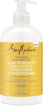 Shea Moisture Grapeseed & Tea Tree Oils - Low Porosity Weightless Hydrating Conditioner with Sunflower Oil