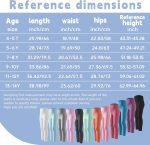⁦Chicduo 12 Pack Girls Leggings Girls Cotton Pants Toddler Stretch High Waisted Leggings Soft and Breathable Leggings⁩ - الصورة ⁦6⁩
