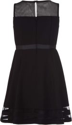 ⁦Calvin Klein Girls Sleeveless Party Dress, Fit and Flare Silhouette, Round Neckline & Back Zip Closure Special Occasion Dress⁩ - الصورة ⁦3⁩