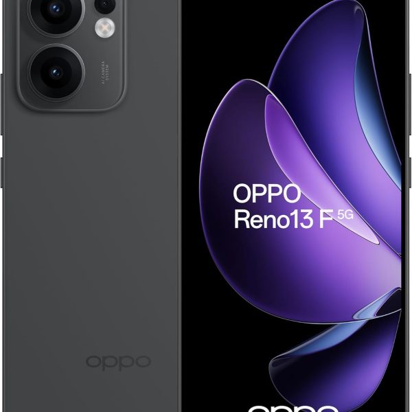 OPPO Reno13 F Dual-SIM 256GB ROM + 8GB RAM (GSM Only | No CDMA) Factory Unlocked 5G Smartphone (Graphite Grey) - International Version