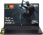 acer Nitro V 15 Gaming Laptop 15.6" FHD IPS 144Hz AMD 6-core Ryzen 5 7535HS 16GB RAM 512GB SSD GeForce RTX 4050 Backlit USB-C Win11 w/ICP Hub