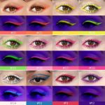 ⁦KASTWAVE UV Neon Gel Eyeliner Pencil Makeup Set Kit, 12 Colors Rainbow Halloween Shades Eye Liner, Glow in Dark Colorful Retractable Eyeliner, Waterproof Smudge Proof Long-Lasting Gel Pencil⁩ - الصورة ⁦2⁩