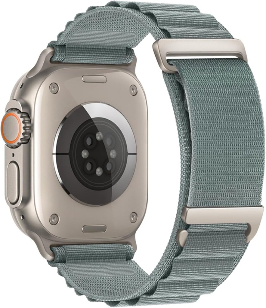 Alpine Loop Sport Band Compatible With Apple Watch Band 49mm 45mm 44mm 42mm, Breathable Nylon Strap Adjustable with G-Hook Strap for Watch Ultra/Ultra 2 series 9 8 7 6 5 4 3 2 1 SE
