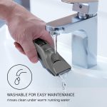 ⁦Panasonic Performance Hair Clippers with 2 Attachments and Adjustable Length Settings, Corded or Cordless Trimmer for Hair and Beard - ER-GC63-H (Silver)⁩ - الصورة ⁦5⁩