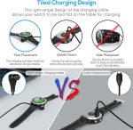 ⁦Charger Cable for Garmin Watch[2-Pack,3.3ft],Right Angle Fast Charging Cable 90°Elbow Design Compatible with Garmin Fenix 5/6/7,Forerunner 245/945,Vivoactive 3/4S/4,Venu 2/2S,Instinct 2/2S,Vivosmart 5⁩ - الصورة ⁦2⁩