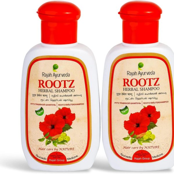 Rajah Ayurveda Rootz Herbal Shampoo - 100ml (Pack of 2)
