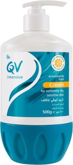 QV Intensive Moisturizing Cream, 500g - Hydrating Relief for Dry and Sensitive Skin, Fragrance-Free, Dermatologist Recommended