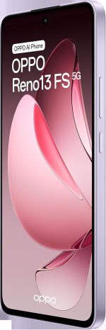 ⁦Oppo Reno13 FS Dual-SIM 512GB ROM + 12GB RAM (GSM Only | No CDMA) Factory Unlocked 5G Smartphone (Plume Purple) - International Version⁩ - الصورة ⁦4⁩