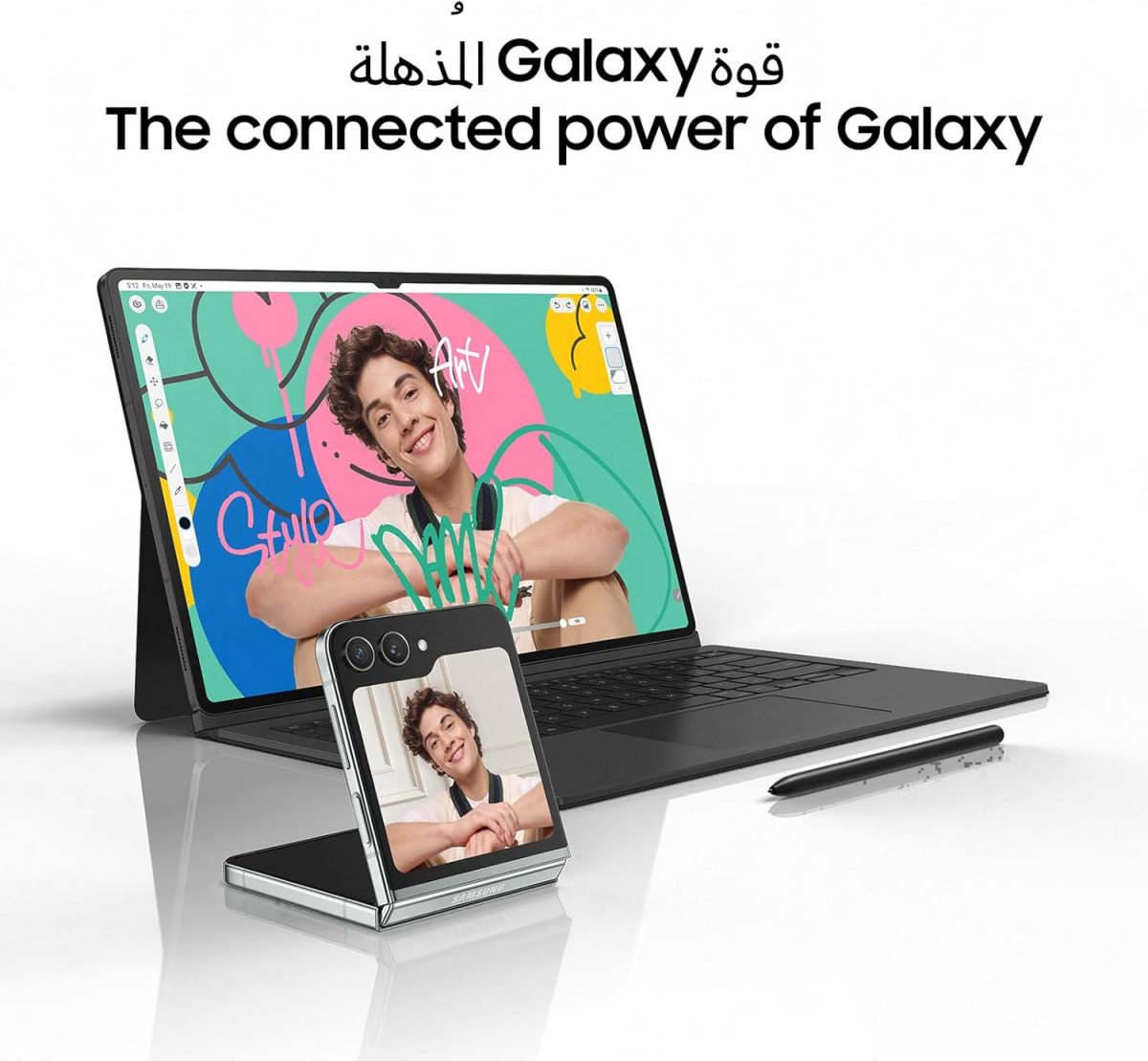 ⁦Samsung Galaxy Tab S9, 8GB RAM, 128GB Storage, Graphite, (KSA Version)⁩ - الصورة ⁦10⁩