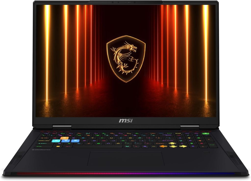 MSI Raider 18 HX AI A2XWJG-445CA 18" QHD+ 240Hz Gaming Laptop, Intel Core U9-285HX, RTX 5090, 64GB (32GB*2) DDR5 6400MHz Memory, 2TB Gen 5x4 NVMe PCIe SSD, Windows 11 Home