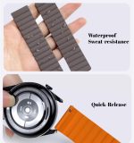 ⁦NESLIN Watch Band Compatible with Huawei GT5/GT4 41mm 2024 Magnetic Strap, 18mm Double Sided Wearable Silicone Magnetic Band Compatible for Huawei GT5 41mm⁩ - الصورة ⁦3⁩