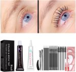 Libeauty Black Lash Tint Kit, Keratin Black Eyelash Dye and Eyebrow Tint, 6 Week Voluminous Brow Tint, Tinting Look For Lash Perm/Lift/Lamination Treatment (Black Eyelash Tint Kit Only)