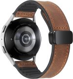 TDZDDYS 22mm Leather Watch Strap with Magnetic Buckle Design, Compatible with Huawei GT3/4 46mm, GT3 Pro, Huawei Watch 3, GT2e, GT2 Pro, GT2 42/46mm, Samsung Galaxy Watch 3 45mm/Gear S3