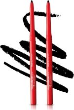 FACESCANADA Magneteyes Metallic Kajal Pencil - Black,0.35G (Pack Of 2)|24 Hr Long Stay|One Stroke Smooth Glide|Waterproof,Smudgeproof&Fadeproof|Deep Matte Finish|Enriched With Almond Oil & Vitamin E