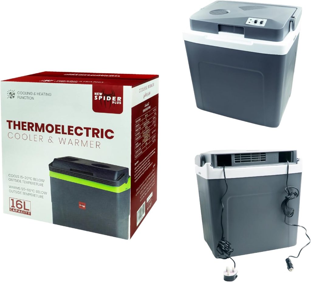 Spider Thermo Electric Cooler & Warmer 16 L Car Refrigerator 16L - BS-1016 - ترمس ثلاجه