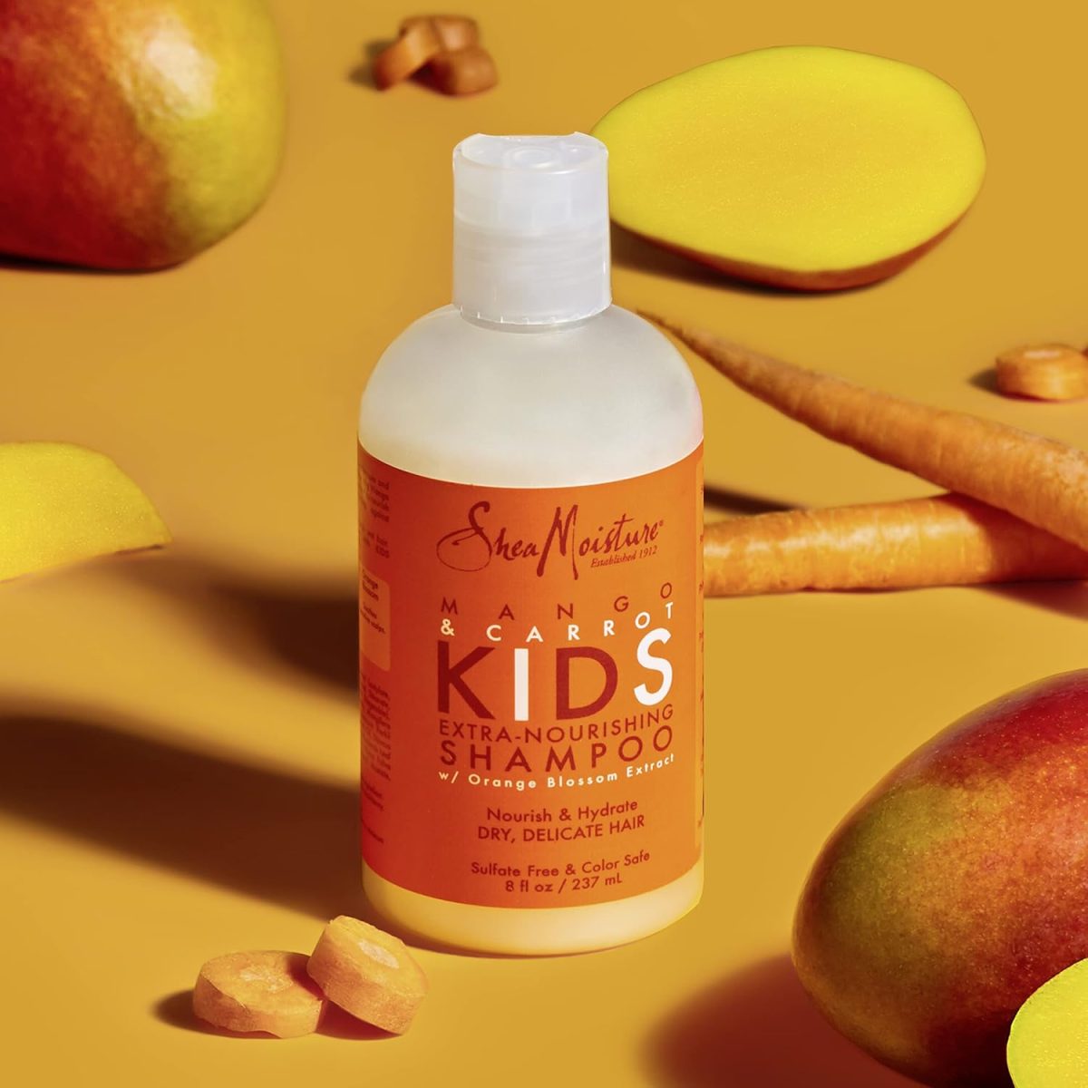 ⁦Shea Moisture Mango & Carrot Kids Extra Nourishing Shampoo, 8oz⁩ - الصورة ⁦11⁩