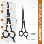 ⁦Utopia Care Hair Cutting and Hairdressing Scissors 6.5 Inch, Premium Stainless Steel shears with smooth Razor & Sharp Edge Blades, for Salons, Professional Barbers, Black⁩ - الصورة ⁦2⁩
