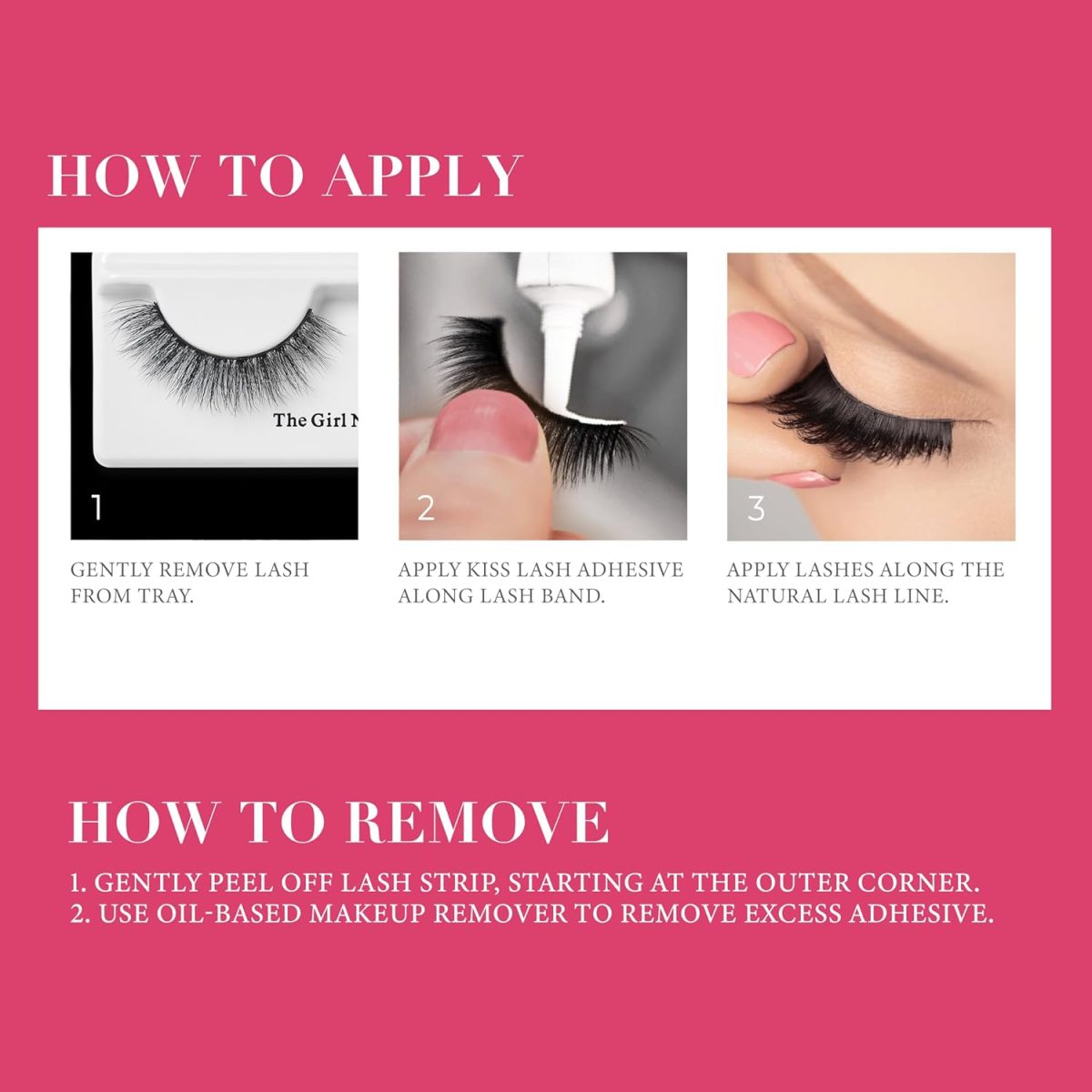 ⁦KISS Lash Couture LuXtensions Collection False Eyelashes, Flat Lash Technology, Super Slim Lash Band, Real Lash Extension Fibers, Reusable, Contact Lens Friendly Strip Lashes, Style 'Classic', 1 Pair⁩ - الصورة ⁦4⁩
