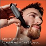 ⁦Braun Series X Electric Hybrid Trimmer for Men, Face & Body, with 6 Combs, Innovative 4D Blade, Beard Trimmer and Body Shaver, Skinshield, Two-Way Clog, Flexible Head⁩ - الصورة ⁦4⁩
