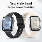 ⁦NESLIN Band Compatible with Huawei Watch Fit 4/4 Pro 2025/Fit 3 Strap with Colorful Buckle, Breathable Silicone Soft Band Comfortable Strap Replacement for Huawei Watch Fit 4/4 Pro Men Women⁩ - الصورة ⁦3⁩