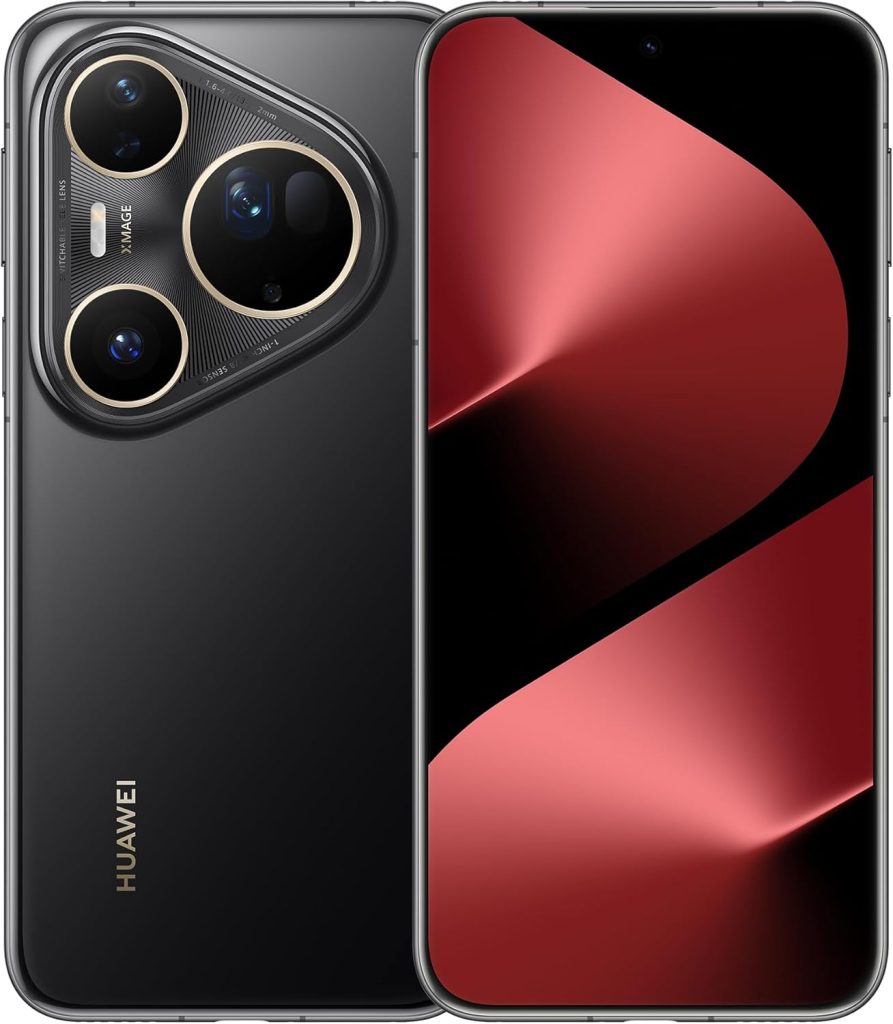 HUAWEI Pura 80 Ultra Smartphone 16GB+512GB, Dual Telephoto Camera, 1" Ultra Lighting HDR Camera, AI Noise Cancel, 5170 mAh Battery & SuperCharge, Extra WATCH GT 5 46mm Smartwatch, HUAWEI Care+ (Black)