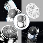 ⁦AWH Mini-Shave Portable Electric Shaver for Men, 2023 New Upgrade Rechargeable Mini Razor Easy One-Button Use Suitable for Home,Car Travel,Christmas,Father's Day,Mother's Day Gift⁩ - الصورة ⁦2⁩