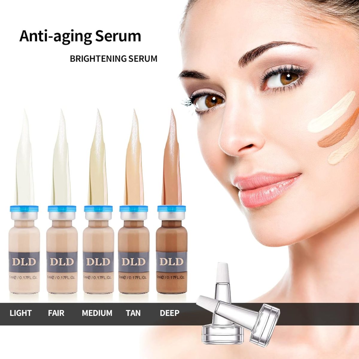 ⁦VEEVIIY BB Glow Starter Kit Facial Serum Treatment Kit, BB Glow Pigment 10 Vials Facial Serum Hyaluronic Acid Ampoule Essence Foundation Skin Care Serum BB Glow Pigment Booster Kit⁩ - الصورة ⁦6⁩