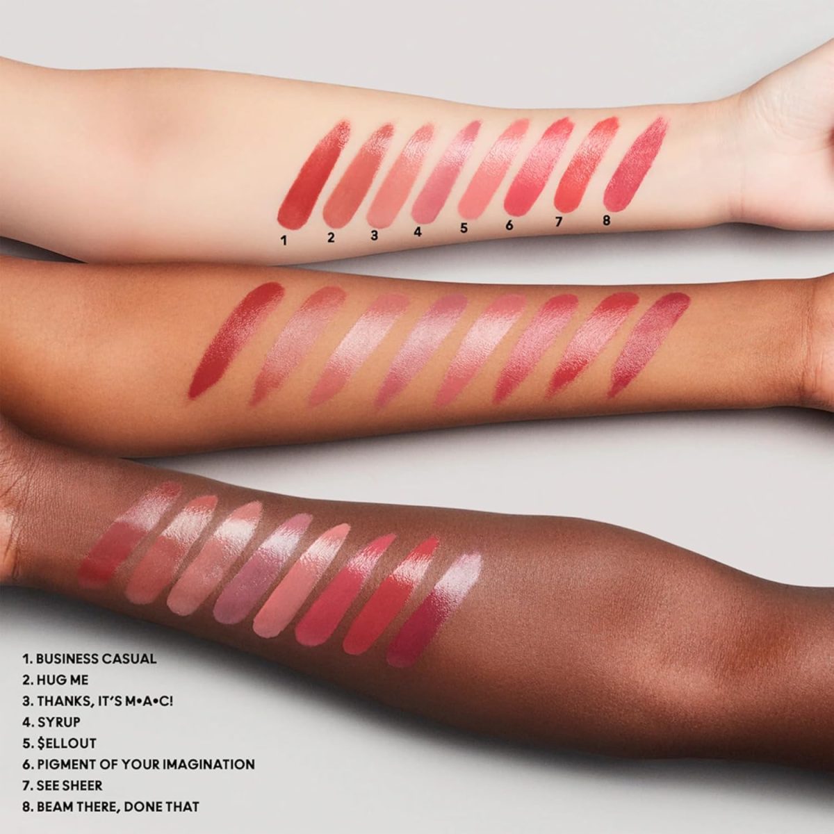 ⁦Mac Lustre Lipstick Hug Me⁩ - الصورة ⁦7⁩