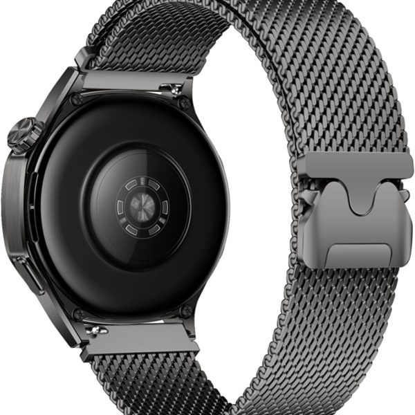 22mm Watch Strap Compatible with Huawei watch GT 5 46mm Strap Stainless Steel Band for Watch 4 46mm Parachute-Style Buckle Strap Compatible with Huawei watch GT 4 3 2 46mm Straps